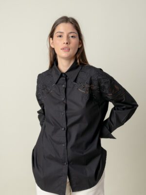Camisa Canesú Negra