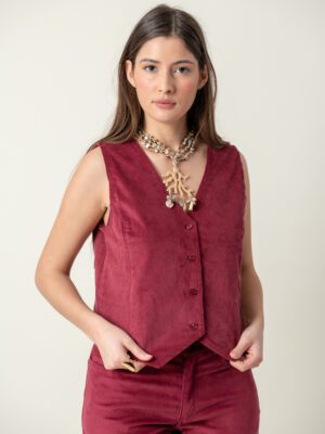 Chaleco Pana Bordó