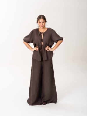 Chaqueta 3 tiras Chocolate